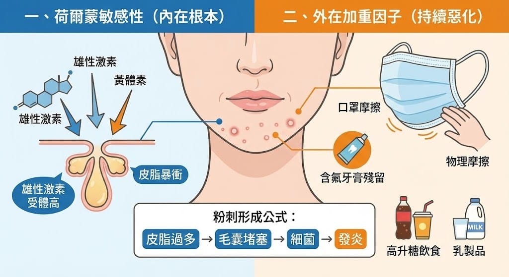 Chin acne